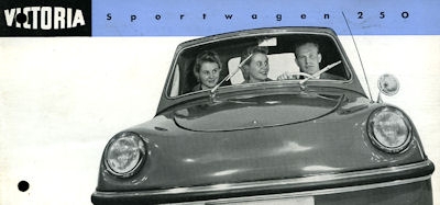 Victoria Sportwagen 250 Prospekt 1950er Jahre