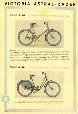 Victoria Fahrrad Programm 9.1931