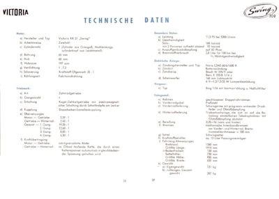 Victoria Swing 200 Information 1955