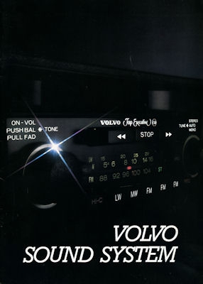 Volvo Sound System brochure 1980