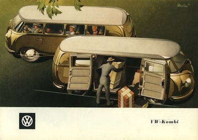VW T 1 Kombi Prospekt ca. 1955