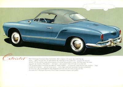 VW Karmann Ghia Prospekt ca. 1958 e