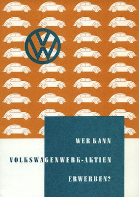 Wer kann VW-Aktien erwerben? brochure 1960