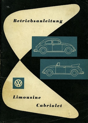 VW Käfer owner`s manuel 8.1960