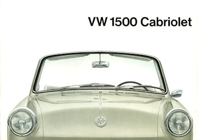 VW 1500 Cabriolet Prospekt 1962