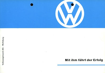 VW Programm ca. 1962