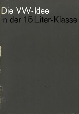 VW 1500 Prospekt 9.1963