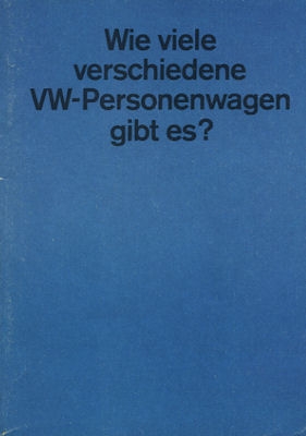 VW Programm 8.1964