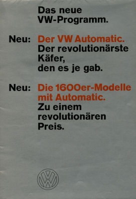 VW Programm 1968