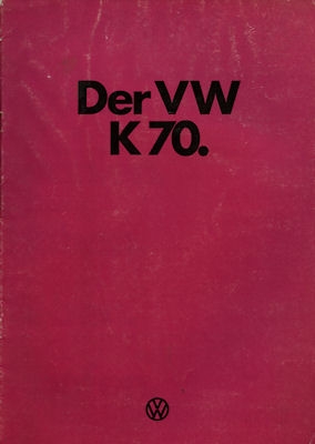 VW K 70 Prospekt 1974