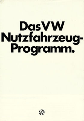 VW Nutzfahrzeuge-Programm 8.1975