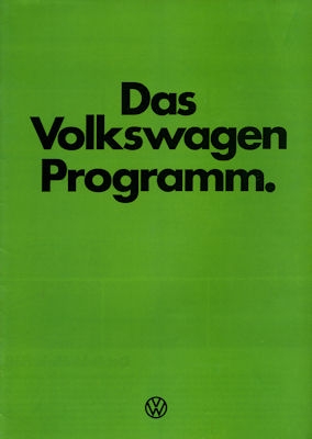 VW Programm 1.1978