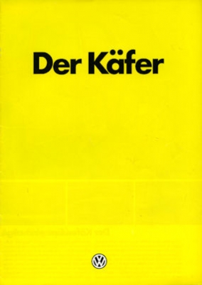 VW Käfer Prospekt 1.1980