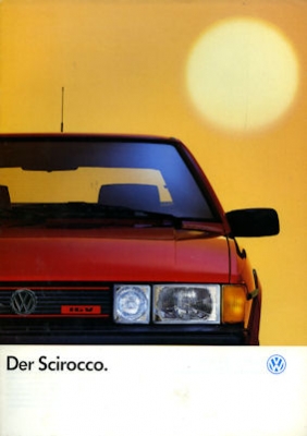 VW Scirocco Prospekt 8.1987