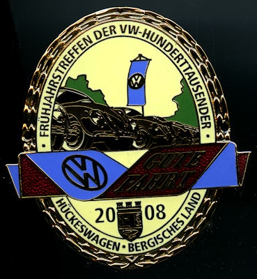 Badge Frühjahrstreffen der VW Hunderttausender in Hückeswagen 2008