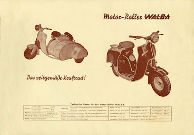 Walba Roller Prospekt 1950er Jahre