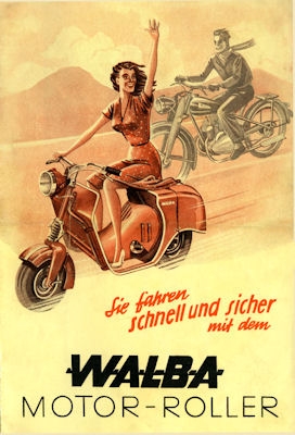 Walba scooter brochure 1950s