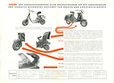 Walba Roller Prospekt 1950er Jahre