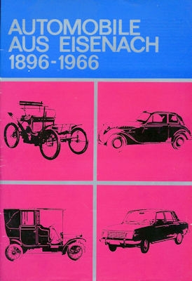 Wartburg Mappe 8 Jahrzehnte Automobile aus Eisenach 1974