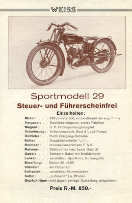 Weiss program 1929