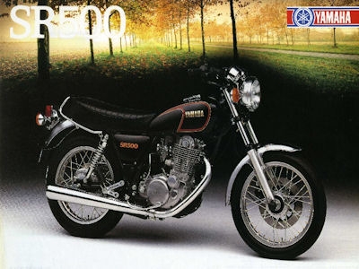 Yamaha SR 500 Prospekt 1984