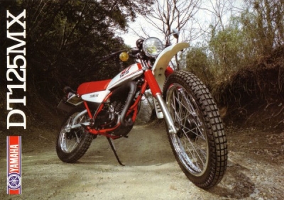 Yamaha DT 125 MX Prospekt 1986 F