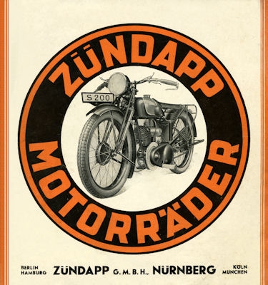 Zündapp S 200 300 Rekord Prospekt 1930