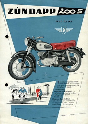 Zündapp 200 S Prospekt 1956